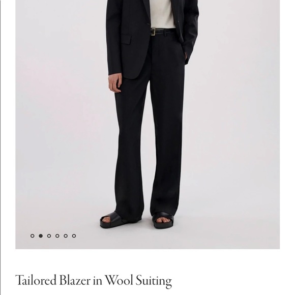 CO Collections Small Black Tailored Blazer in Garbardine - Picture 10 of 11